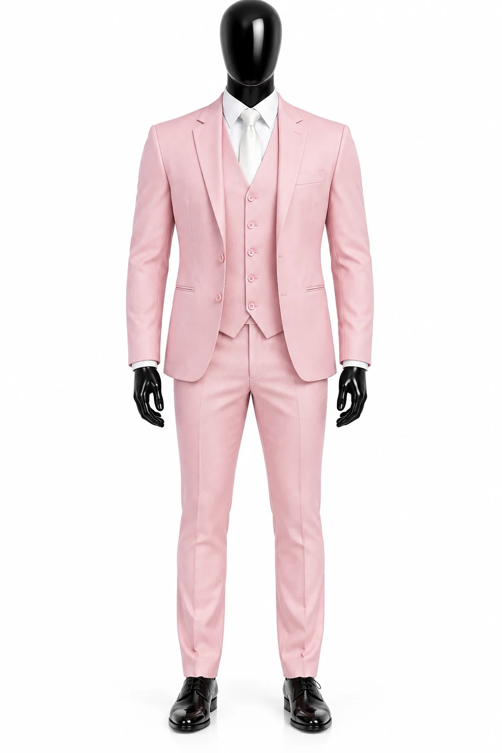 Terno rosa de celebração