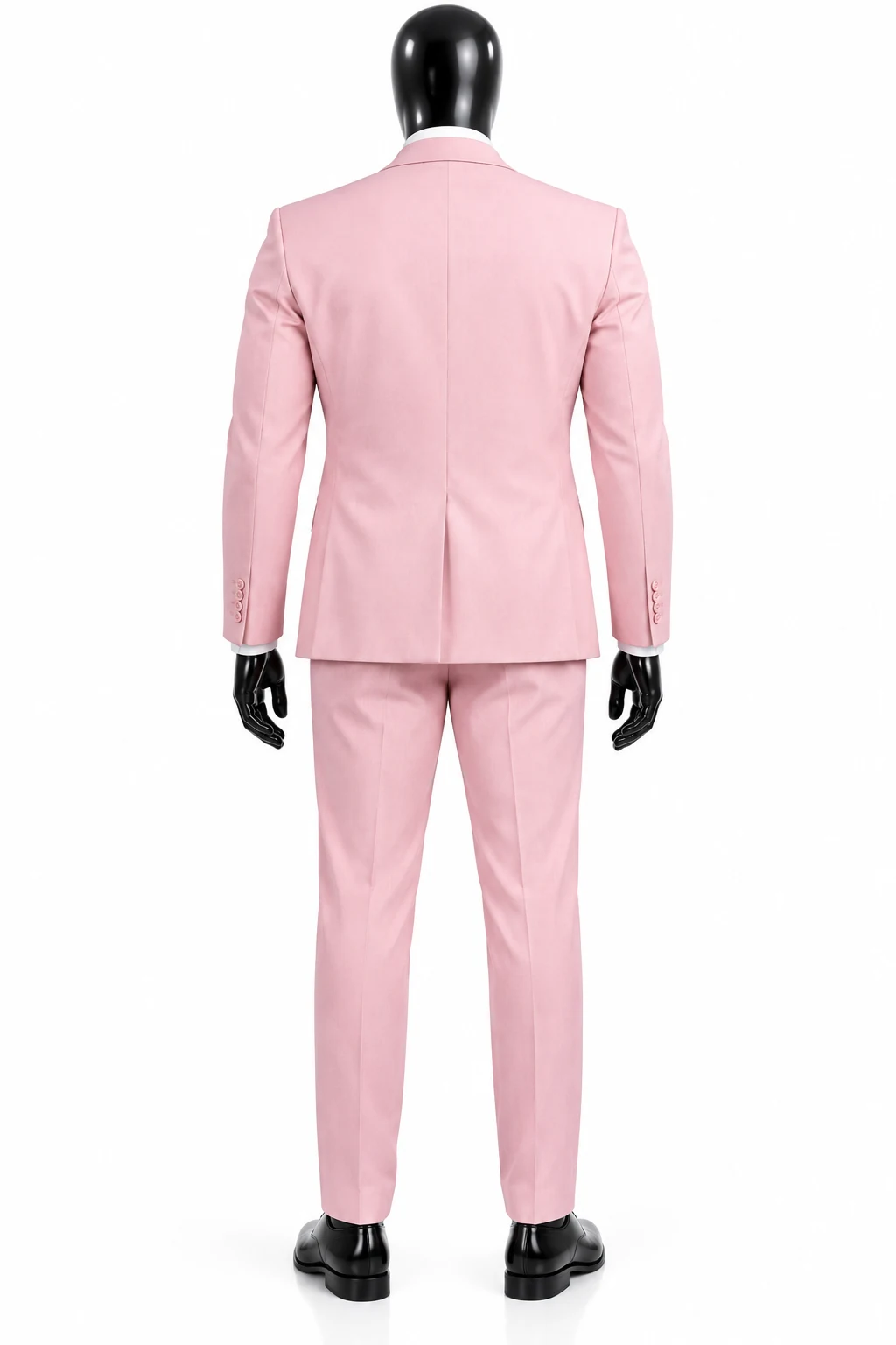 Terno rosa de celebração — outra vista
